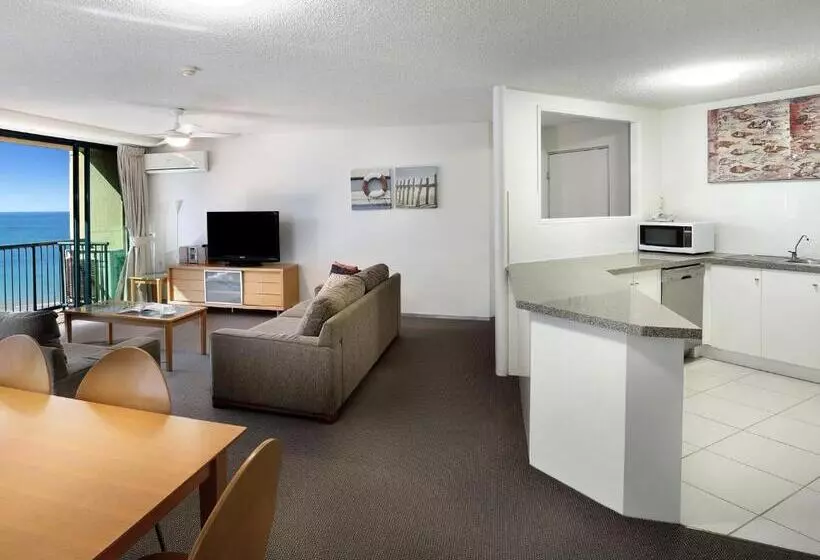 Apartamento 3 Quartos, Peninsular Beachfront Resort