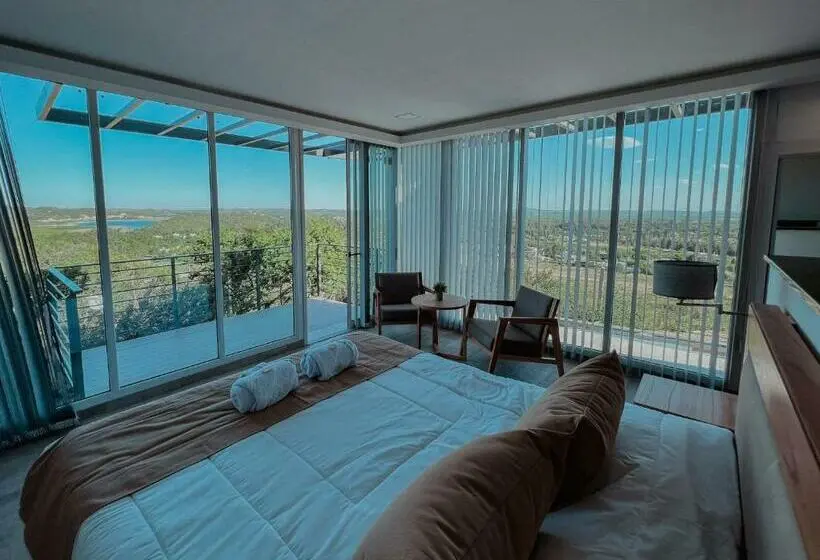 バルコニー付きデラックスルーム, Altos De Los Paraísos Vista Al Lago Y Sierras