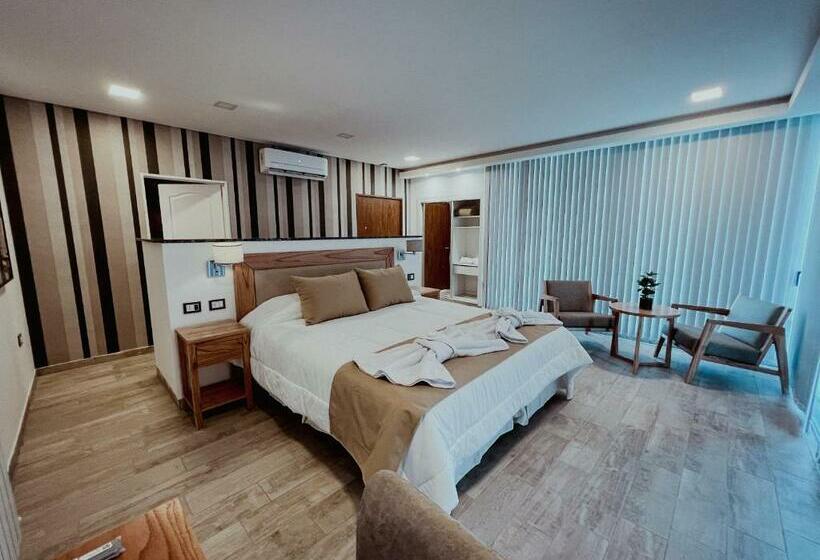 غرفة ديلوكس مزودة بشرفة, Altos De Los Paraísos Vista Al Lago Y Sierras