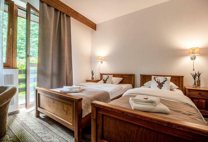 غرفة ديلوكس مزودة بشرفة, Bacówka Biały Jeleń