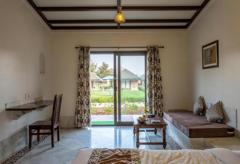 Вилла 1 Спальня Вид на Сад, Aangan Resort Ranthambhore   A Private Pool Villa