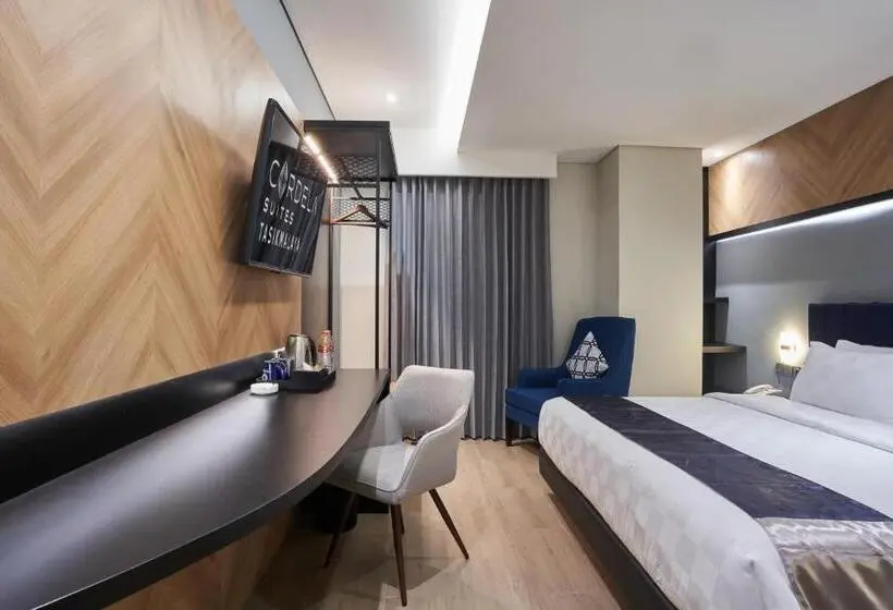 キングサイズベッドのスタンダードルーム, Cordela Suites Tasikmalaya