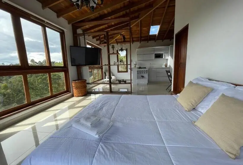 バスタブ付きスタンダードルーム, Glamping Ancestros Ecoparque