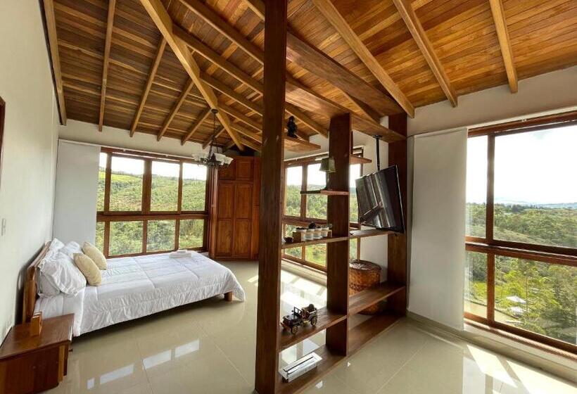 חדר סטנדרט עם ג'קוזי, Glamping Ancestros Ecoparque