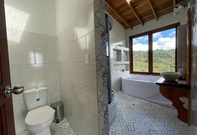 חדר סטנדרט עם ג'קוזי, Glamping Ancestros Ecoparque