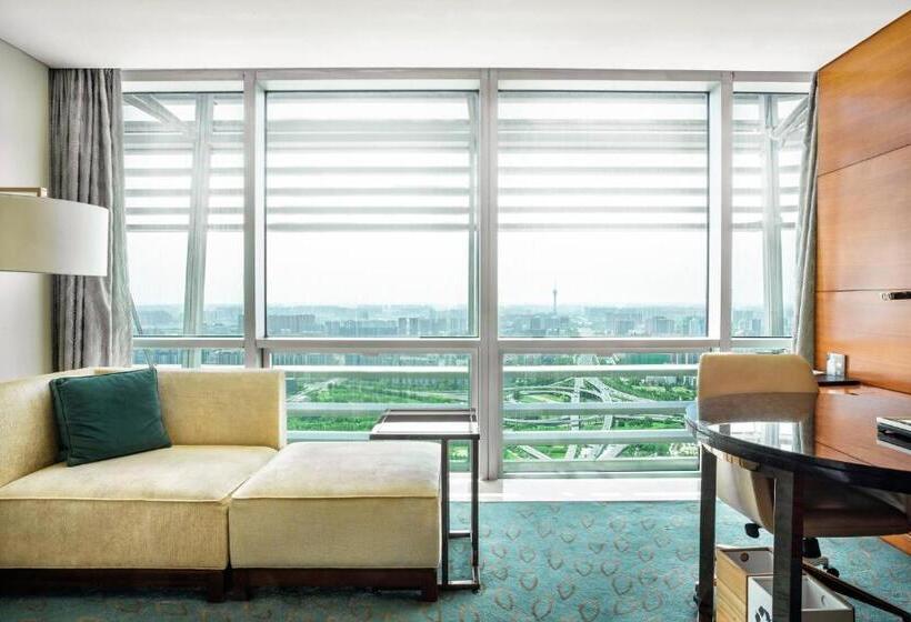 キングサイズベッドのデラックスルーム, Jw Marriott Hotel Zhengzhou