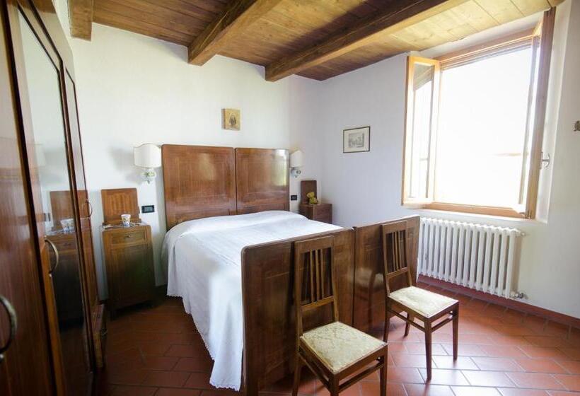 חדר סטנדרט לשלושה עם נוף לבריכה, Agriturismo Ca'de'gatti