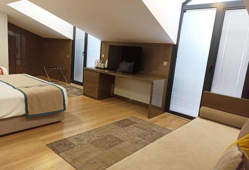 バルコニー付スタンダード４ベッドルーム, Peyk Hotel Oldcity