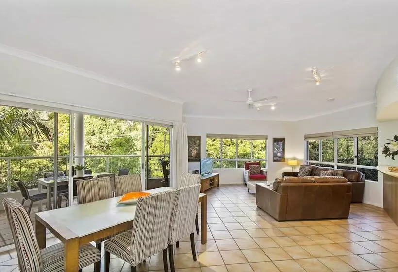 آپارتمان 1 خوابه با چشم‌انداز باغ, The Lookout Resort Noosa
