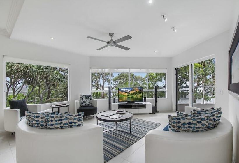 3침실 디럭스 아파트 바다 전망, The Lookout Resort Noosa