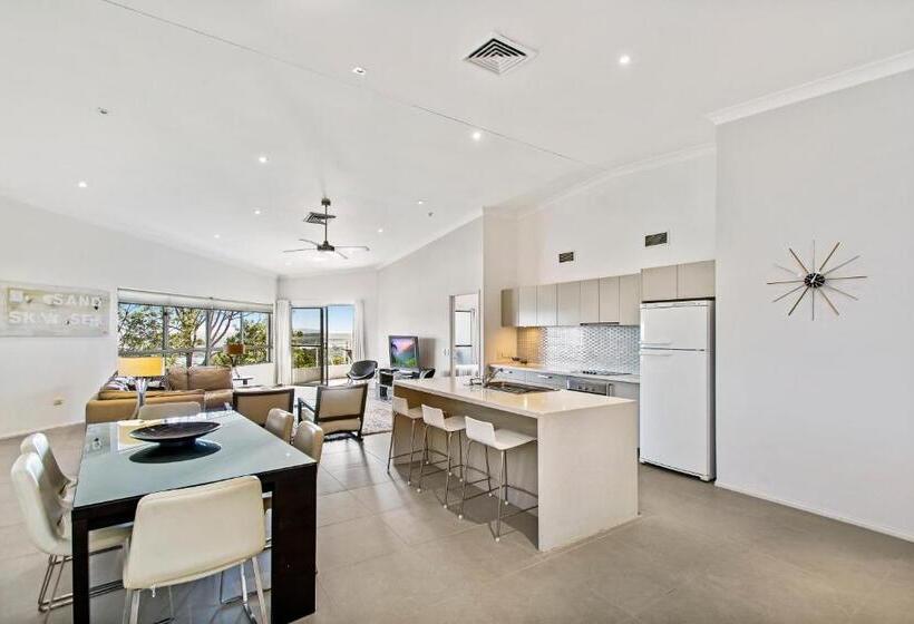 1침실 디럭스 아파트 바다 전망, The Lookout Resort Noosa