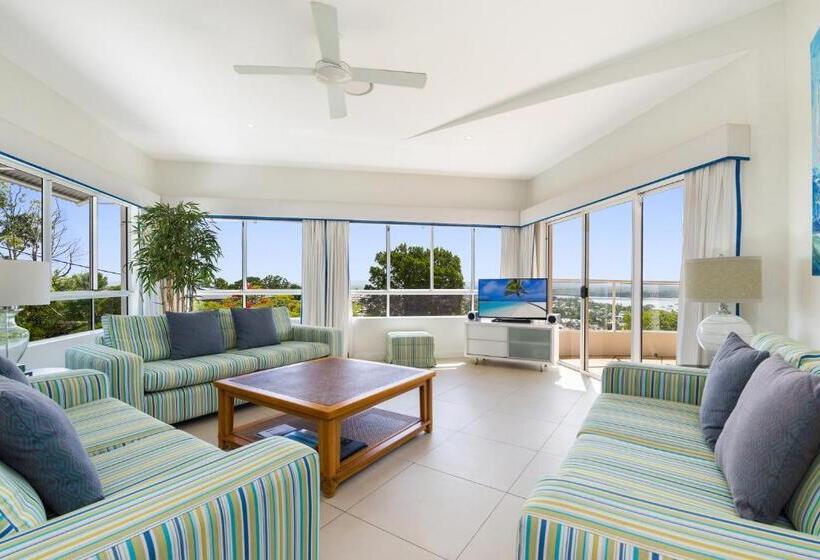 1침실 디럭스 아파트 바다 전망, The Lookout Resort Noosa