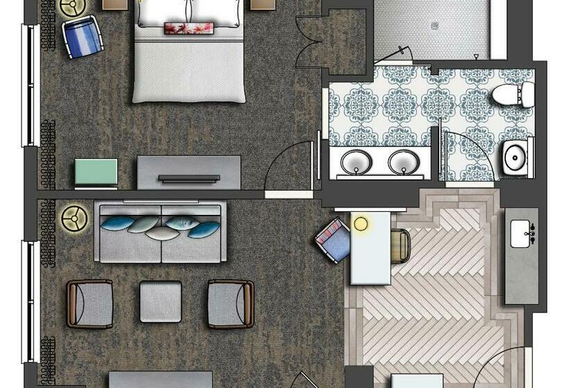 سوئیت با تخت بزرگ, Loews Sapphire Falls Resort at Universal Orlando