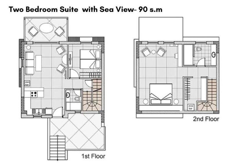 جناح بغرفتي نوم, Avaton Luxury Beach Resort   Relais & Chateaux