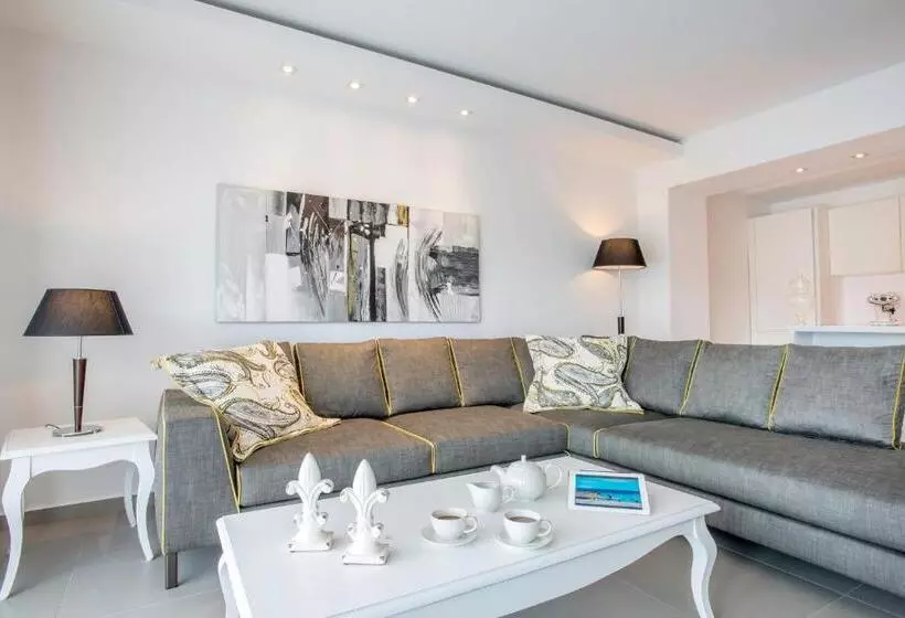 2 Bedroom Apartment with Pool, Avaton Luxury Beach Resort Relais & Chateaux