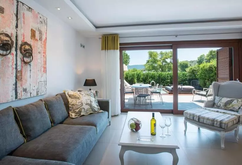 2 Bedroom Apartment with Pool, Avaton Luxury Beach Resort Relais & Chateaux