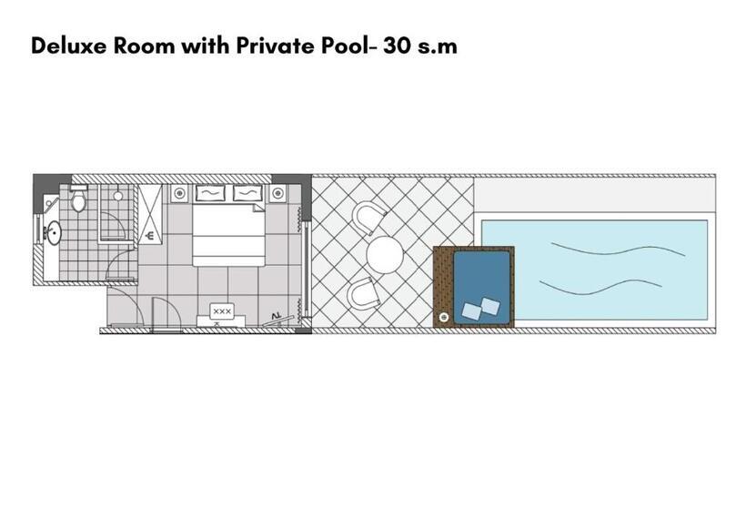 חדר דלוקס, Avaton Luxury Beach Resort   Relais & Chateaux