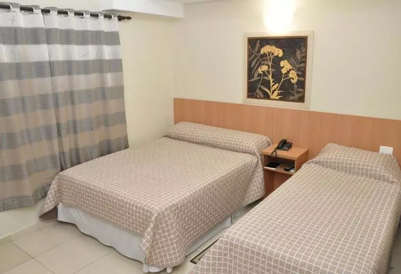 Standard Kolmen Hengen Huone, Lotus Hotel à 6 Km Do Santuário De Aparecida Sp