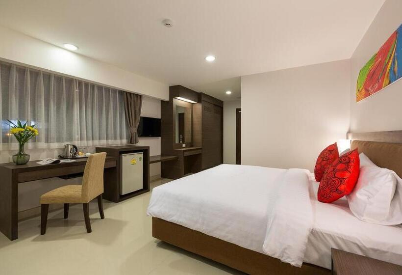 디럭스 룸 킹사이즈 침대, Riche Hua Hin Hotel   Sha Plus