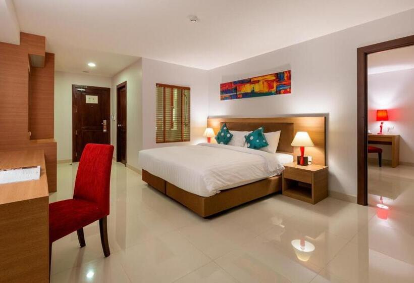 חדר דחוקס עם מיטת קינג, Riche Hua Hin Hotel   Sha Plus