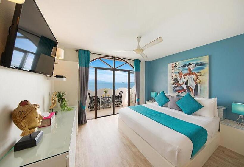 غرفة ديلوكس مطلّة علي البحر, Hacienda Fisherman S Village Koh Samui