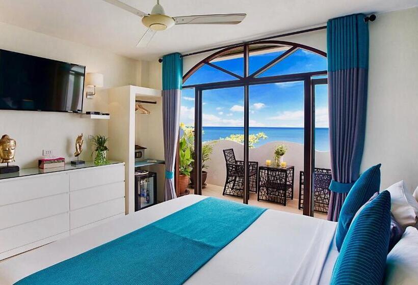 غرفة ديلوكس مطلّة علي البحر, Hacienda Fisherman S Village Koh Samui