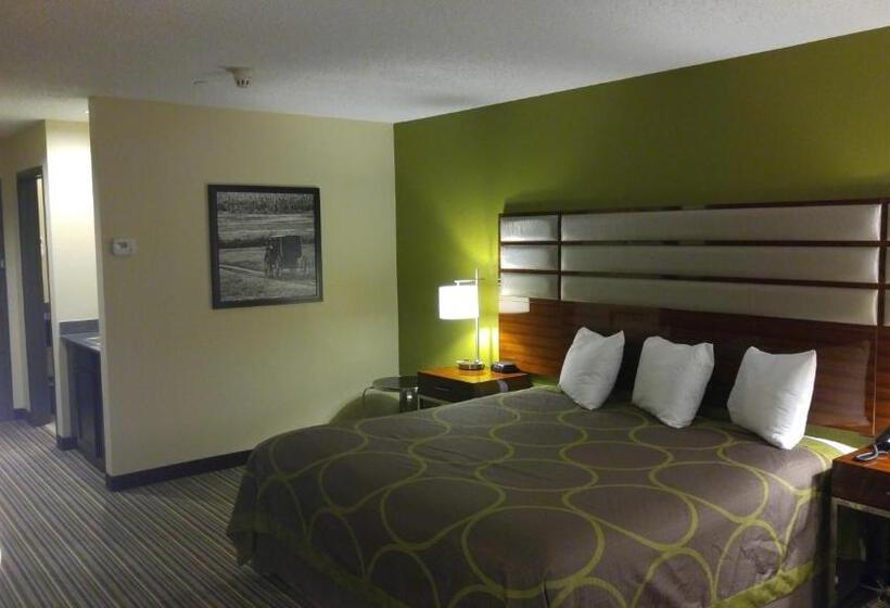 身障者適用キングサイズベッドルーム, Super 8 By Wyndham Copley Akron