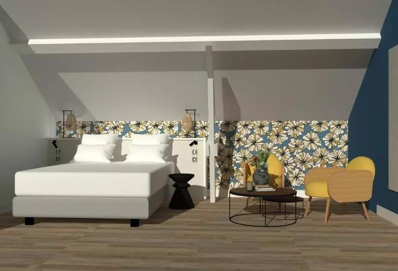 テラス付きスタンダードルーム, Gabriel Hotel Chinon