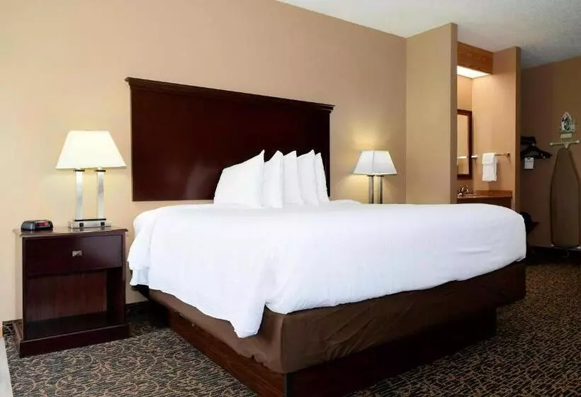 キングサイズベッドのスイートルーム, Cobblestone Inn & Suites   Denison | Majestic Hills