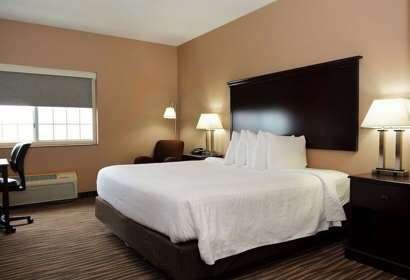 Номер Стандарт Кровать Кинг Адаптированный для Инвалидов, Cobblestone Inn & Suites   Denison | Majestic Hills
