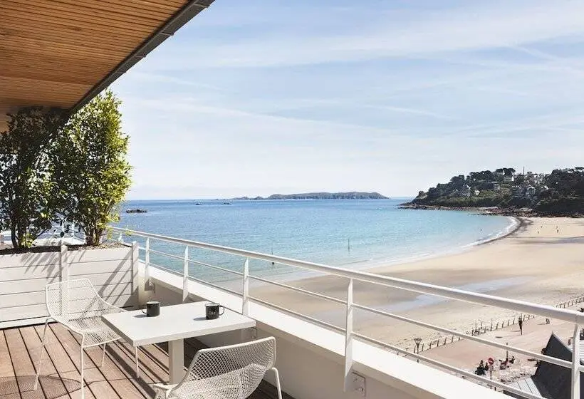 Standard-huone Sivuttainen Merinäkymä, Grand Hôtel Perros Guirec