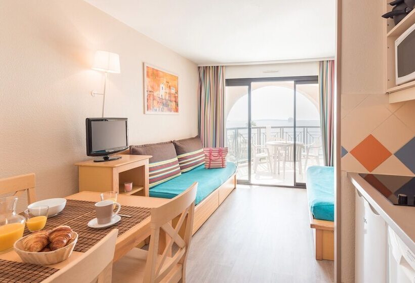침실 1개 바다 전망 아파트, Residence La Palme D Azur Cannes Verrerie
