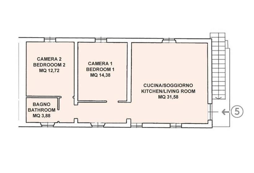 Апартаменты Economy 2 Спальни, Agriturismo Le Gallozzole