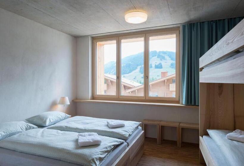 四人标准间, Saanen Gstaad Youth Hostel