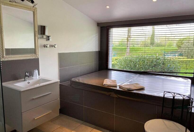 غرفة قياسية مزودة بجاكوزى, La Vinaigrerie Logis