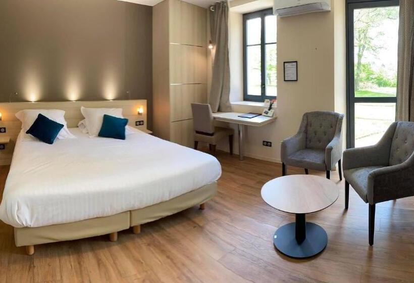 غرفة ديلوكس مطلّة علي الحديقة, La Vinaigrerie Logis