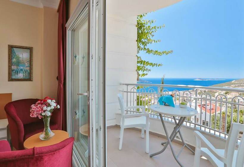 غرفة ديلوكس مطلّة علي البحر, Samira Resort Hotel Aparts & Villas