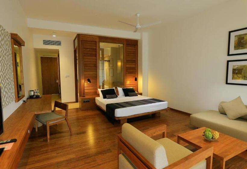 חדר דלוקס עם מרפסת, Pandanus Beach Resort & Spa