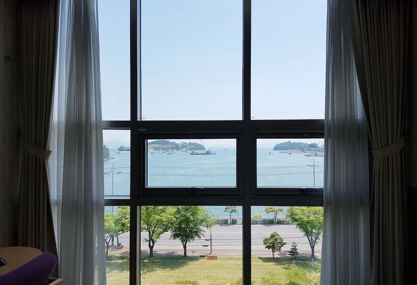 חדר דלוקס נוף לים, Benikea Hotel Yeosu