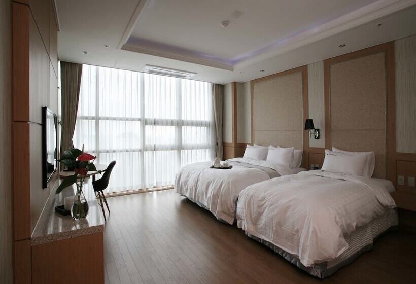 اتاق لوکس با چشم‌انداز دریا, Benikea Hotel Yeosu