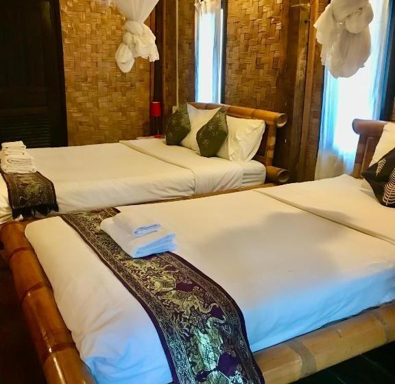 1침실 빌라 정원 전망, Champa Lao The Villa