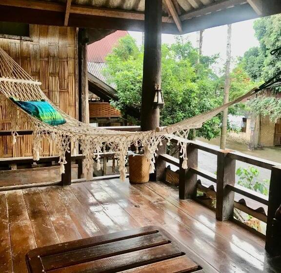 1침실 빌라 정원 전망, Champa Lao The Villa