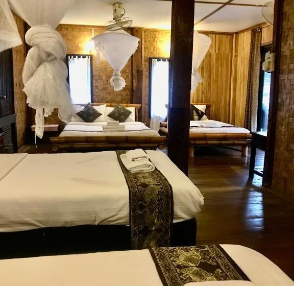 1침실 빌라 정원 전망, Champa Lao The Villa