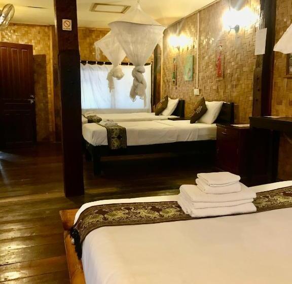 1침실 빌라 정원 전망, Champa Lao The Villa