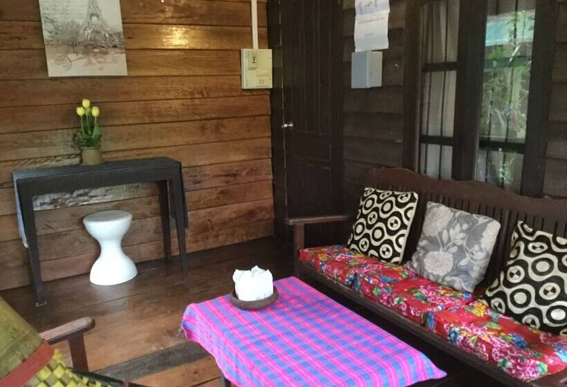 1침실 빌라 정원 전망, Champa Lao The Villa