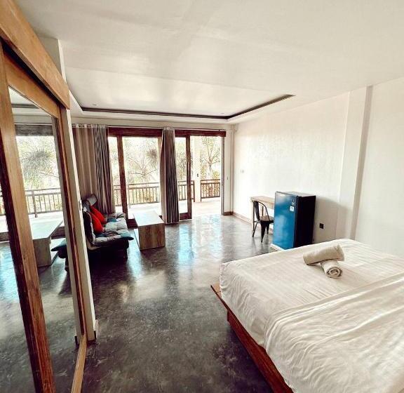 חדר דלוקס צדדי נוף לים, Hi5 Kuta