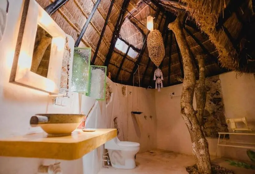 デラックスルーム, Aldea Maya Toktli Orígenes: Alberca + Wifi Starlink + Tour Sustentabilidad