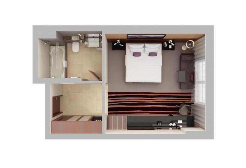 اتاق لوکس, Flora Al Barsha Hotel At The Mall