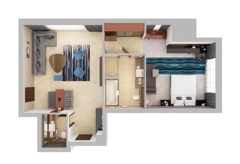 سوییت اجرایی, Flora Al Barsha Hotel At The Mall