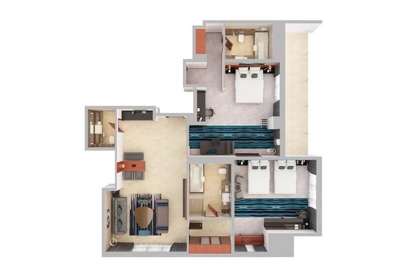 اتاق پرمیوم, Flora Al Barsha Hotel At The Mall